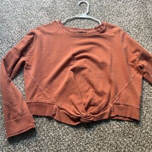 Mono B Terracotta Women's Knotted Sweatshirt